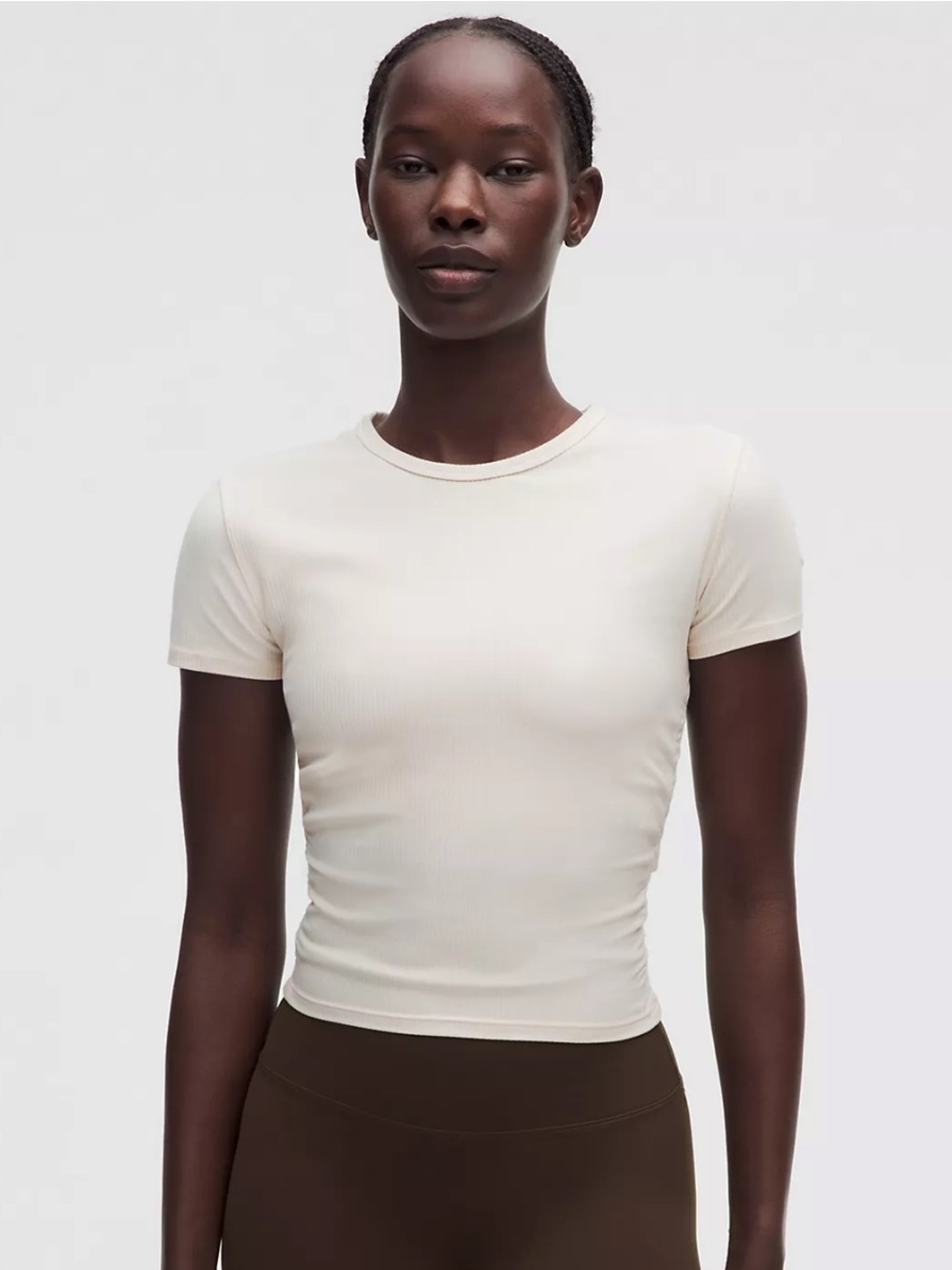 Lululemon All It Takes Ribbed Keyhole Short Sleeve Size 6